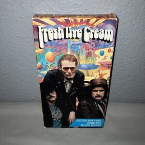 Vhs Used Fresh Live Cream 1993 Previously Unreleased Archive Footage Tape Works